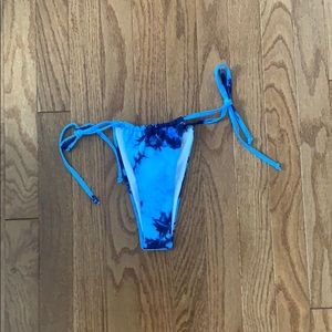 Shein tie dye string bikini bottoms
